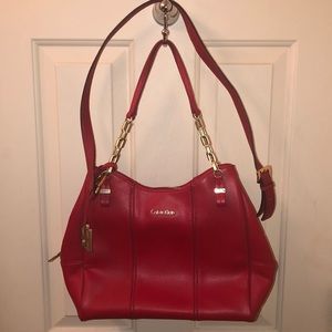 Red Calvin Klein Purse
